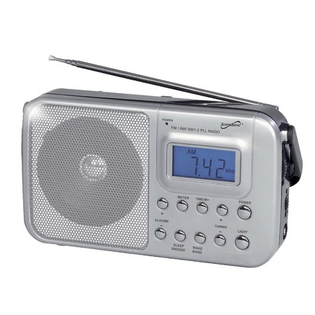 SUPERSONIC Portable 4-Band AM/FM/SW 1-2 Radio SC-1091